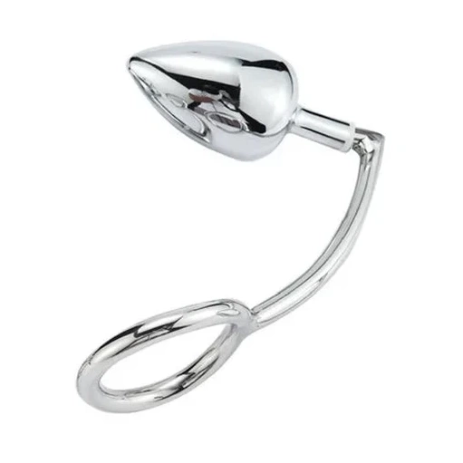 4663 with Stainless Hook Anal Cock Ring DiscreetChoice Set Steel 0629